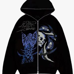 Black Graphic Women's Sweater